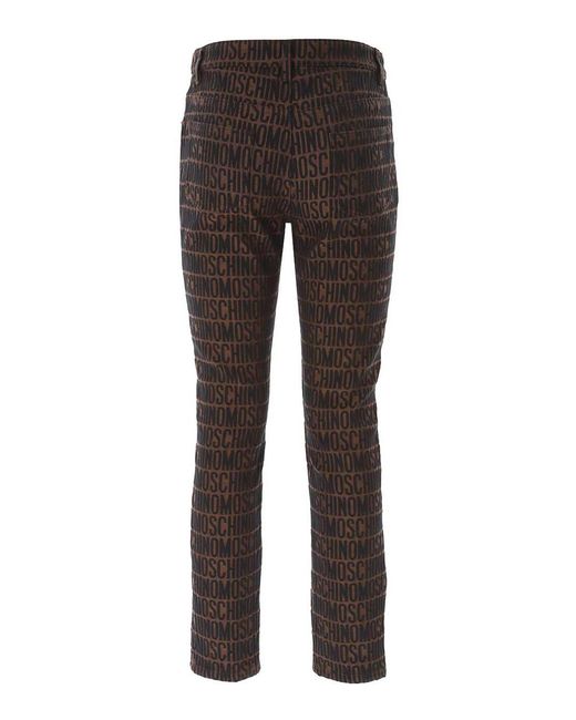 Moschino Gray Logo Pants