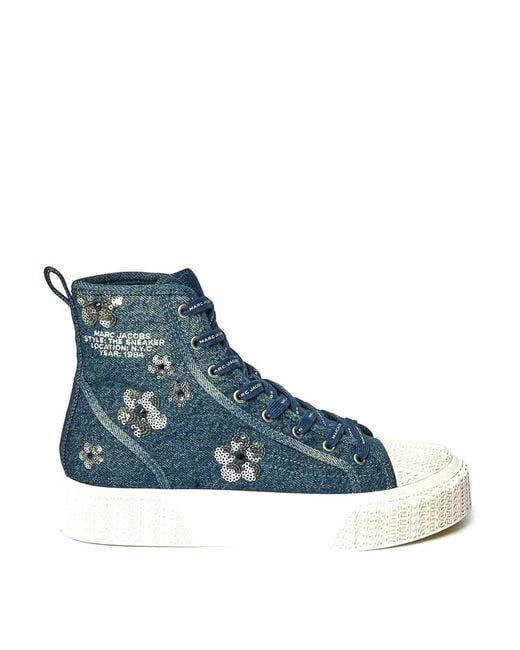 Marc Jacobs Blue The High Top Sneakers