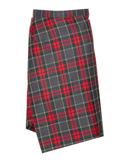 Vivienne Westwood And Midi Infinity Skirt in Red | Lyst
