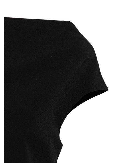 P.A.R.O.S.H. Black Midi Dress