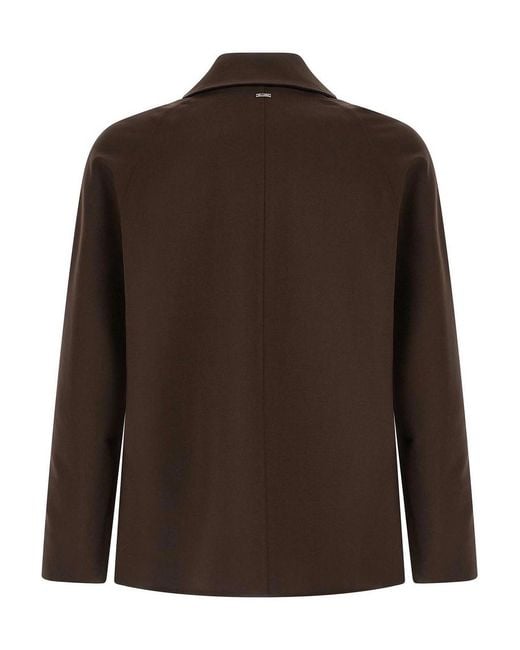 Herno Brown Cool Wool Jacket for men
