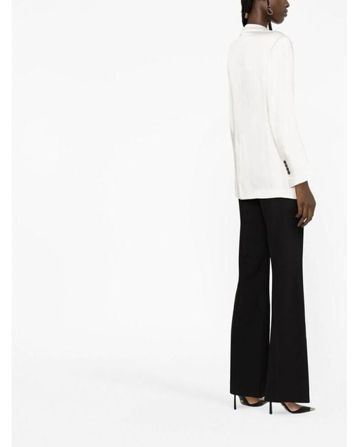 Tom Ford White Single-Breasted Blazer