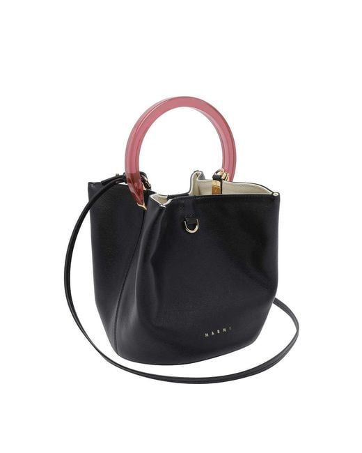 Marni Black Pannier Handbag