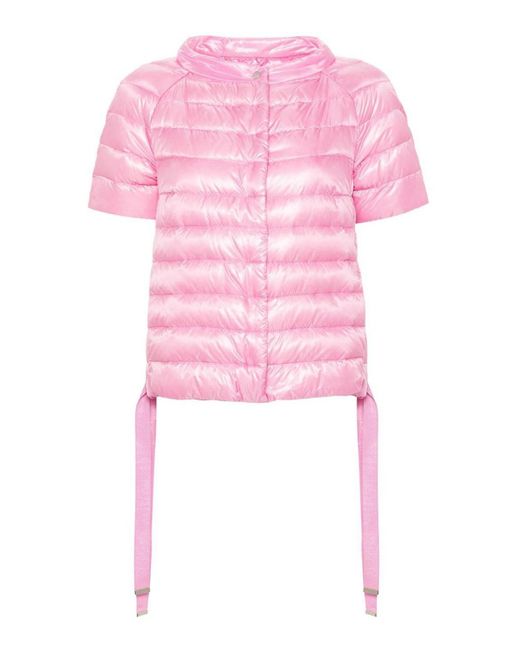 Herno Pink Short Sleeve Padded Jacket