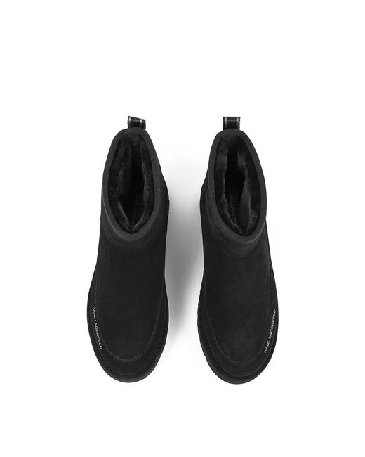 Karl Lagerfeld Black Thermo Mns Mid Pull On Boot for men