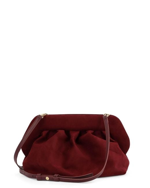 THEMOIRÈ Purple Bios Suede Shoulder Bag