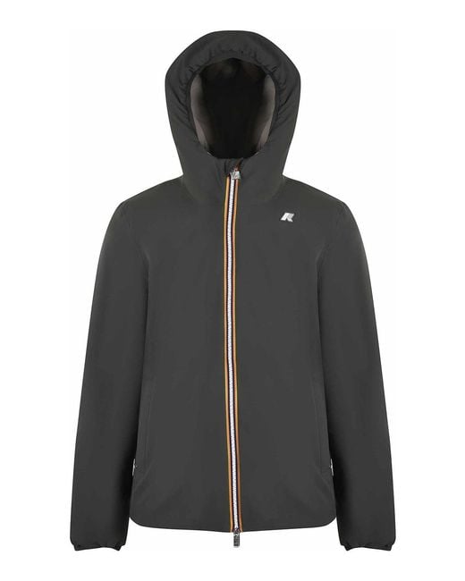 K-Way Black Reversible Jacket for men