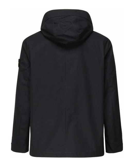 Stone Island Black Weatherproof Ghost Jacket for men