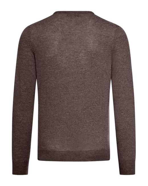 Nome Brown Long Sleeve Crew Neck for men