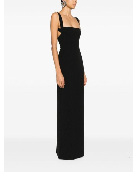 Solace London Black Joni Maxi Dress
