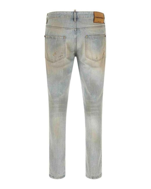 DSquared² Gray Teddy Jeans for men