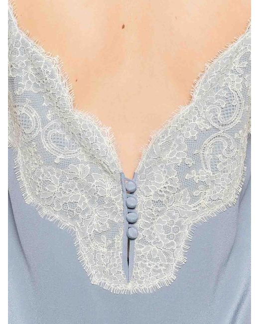 Valentino Garavani Blue Silk Top