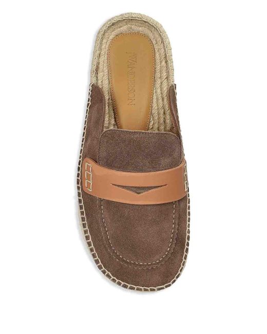 J.W. Anderson Brown Suede Espadrilles