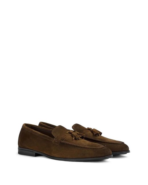 Doucal's Brown Tassel Moc Adler for men