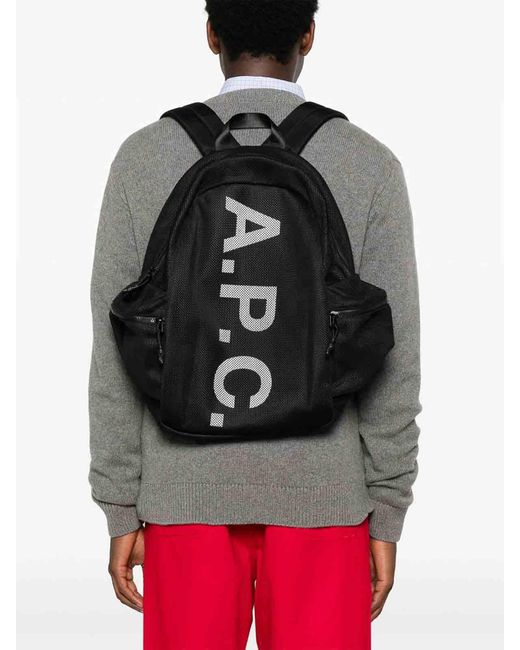 A.P.C. Black Backpack for men