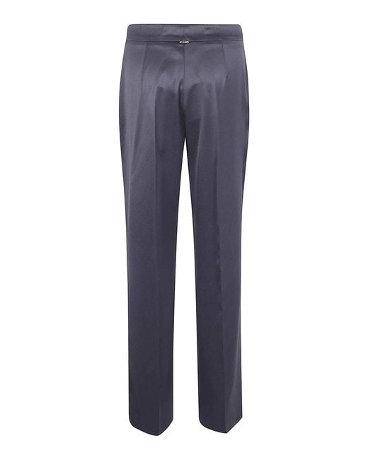 Twinset Blue Wide Leg Relaxed Trousers