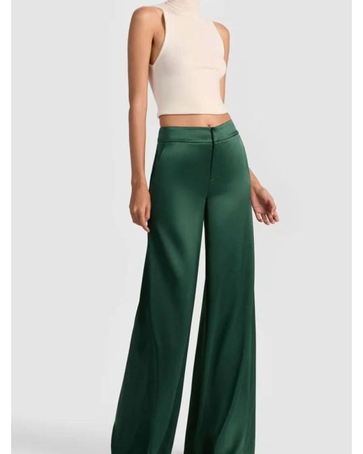Alice + Olivia Green Nessi Trouser