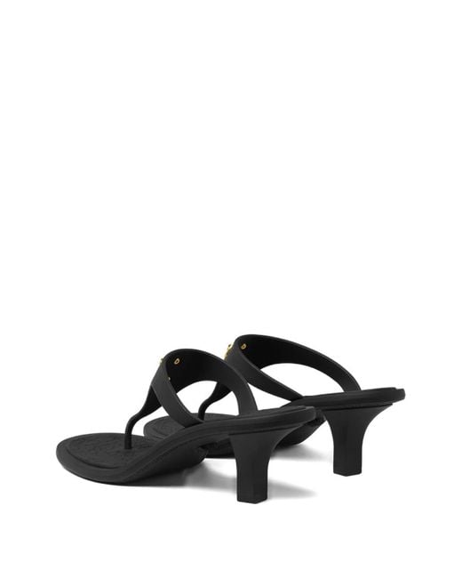 Versace Black Alia Thong Sandals