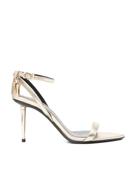 Tom Ford White Sandals With Ankle Strap