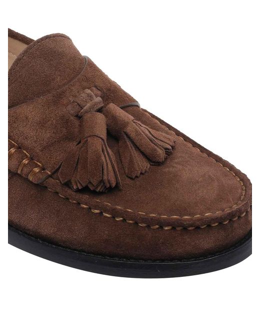 Stuart Weitzman Brown Lottie Tassel Loafers