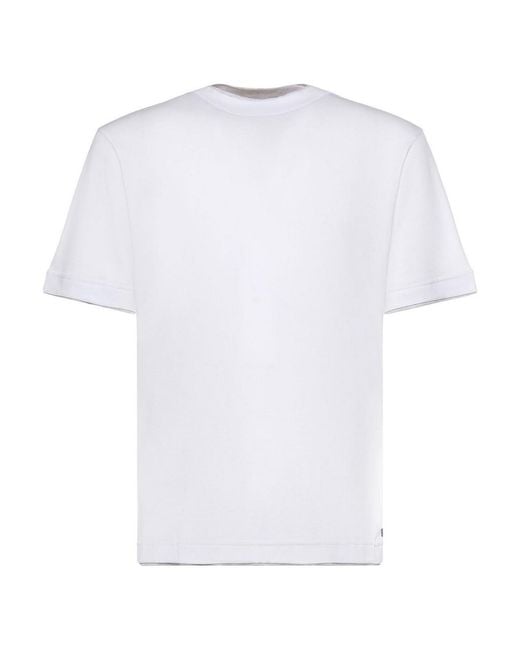 Eleventy White Cotton T-Shirt for men