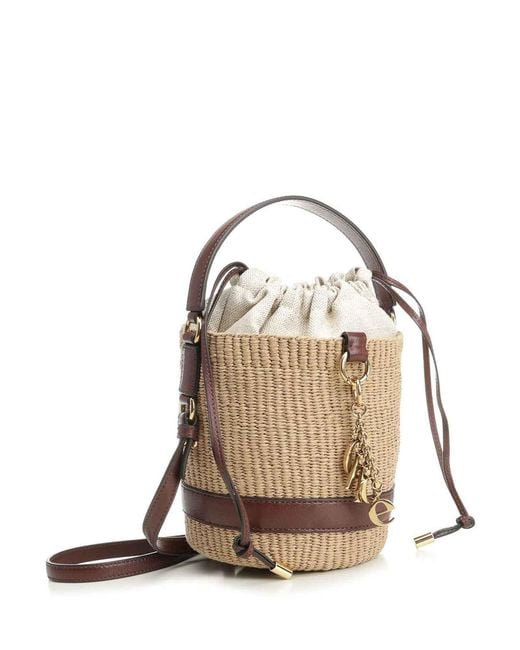 Chloé Metallic Chlo Charms Basket Bag