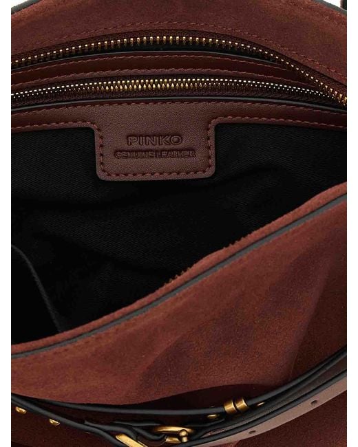 Pinko Purple Belt Medium Shoulder Bag