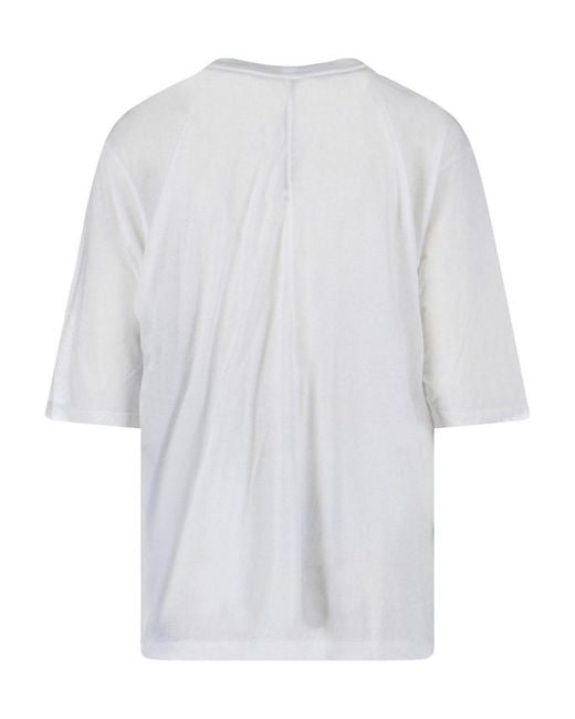 Rick Owens White T-Shirt