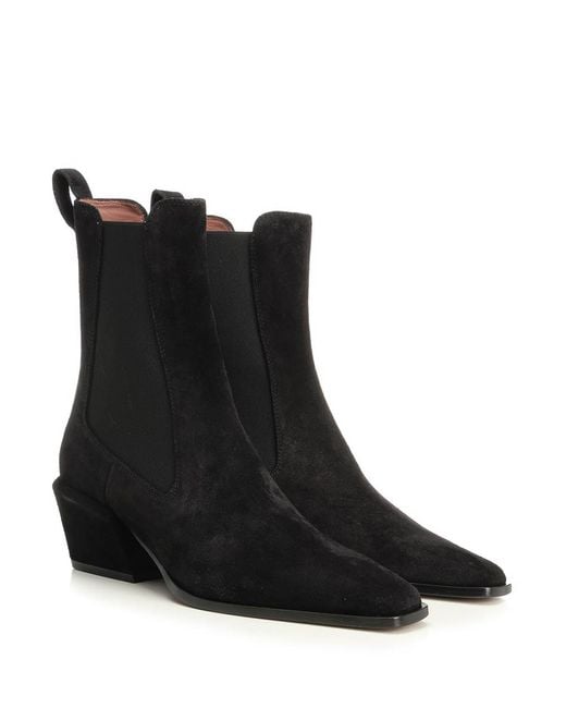 Paris Texas Black Ankle Boots