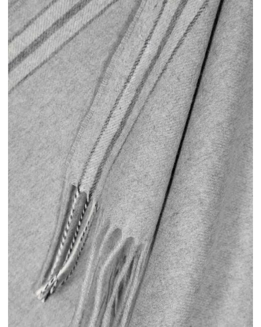 Brunello Cucinelli Gray Silk Pocket Scarf for men