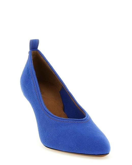 Versace Blue Tina Pumps