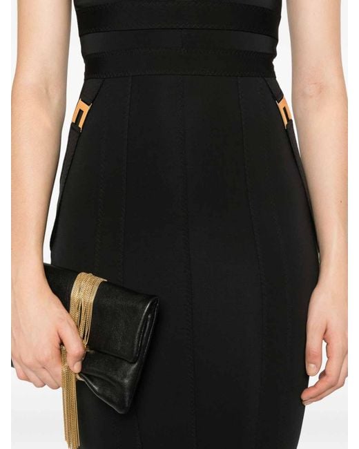 Elisabetta Franchi Black Mini Dress