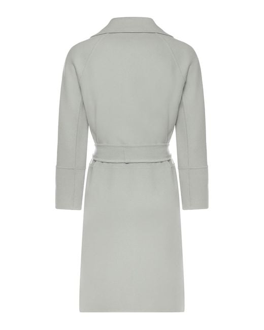 Max Mara Gray Short Wool Coat