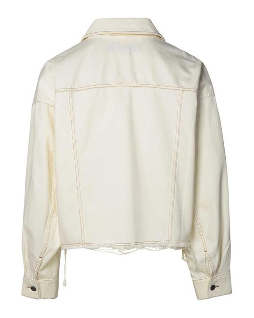 A.P.C. Natural Ivory Cotton Jacket for men