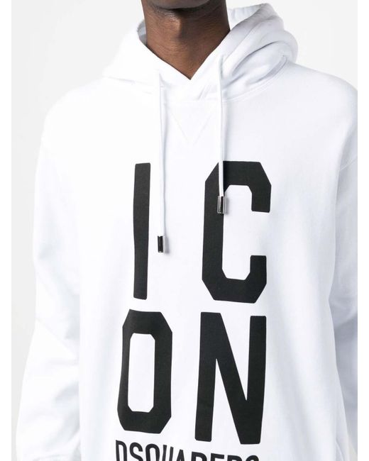 DSquared² White Hoodie S79Gu0108-S25516 for men