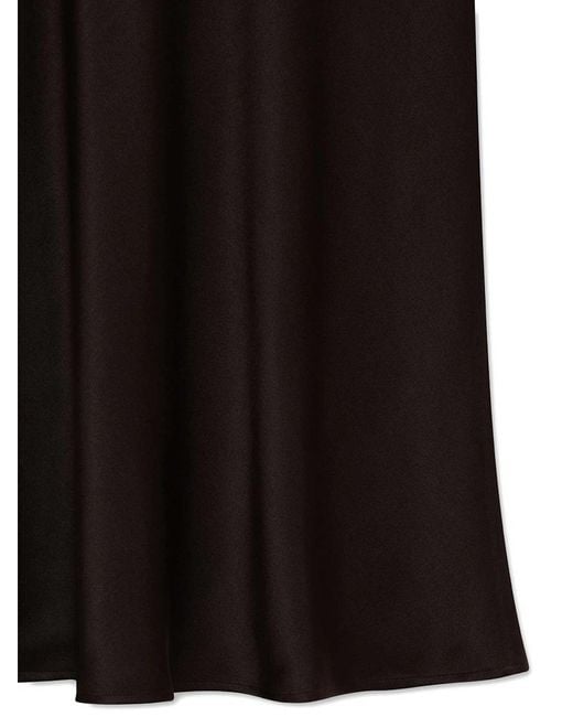 Anine Bing Black Bar Satin Skirt
