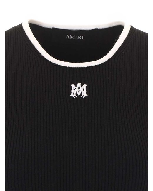 Amiri Black Ma Knit Tank Top