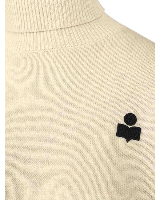 Isabel Marant Natural Nasha Turtleneck Sweater