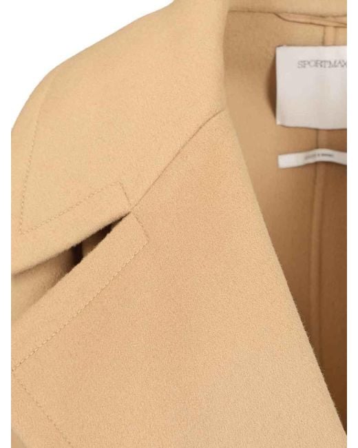 Sportmax Natural Spxpagine Coat
