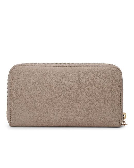 Stella McCartney Gray Continental Wallet In Polyester