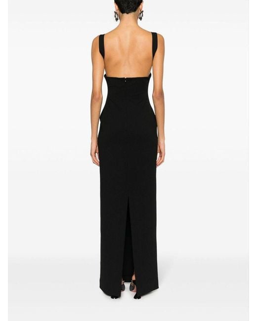 Solace London Black Joni Maxi Dress