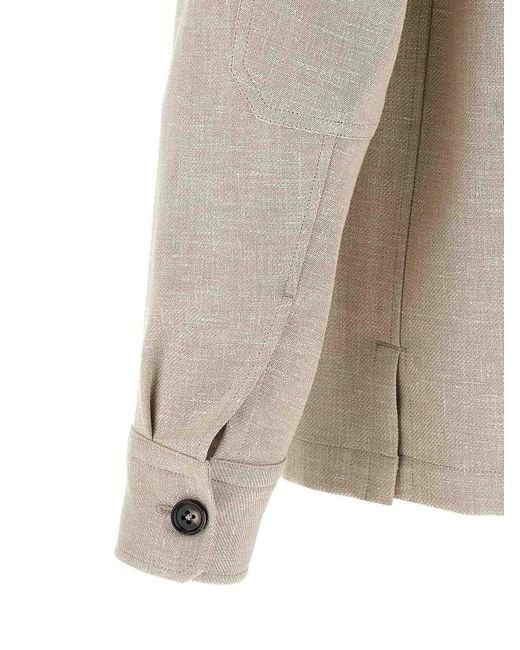 Zegna Natural Overshirt for men