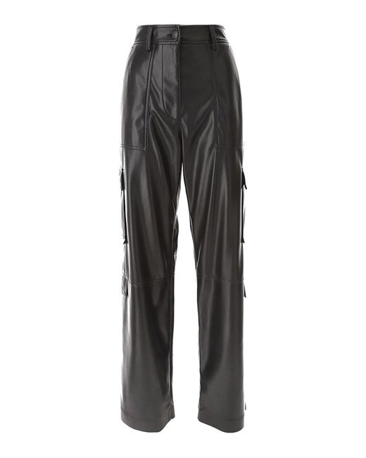 MSGM Gray Cargo Trousers