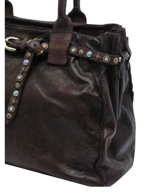 Campomaggi Black Rossella Shopping Bag