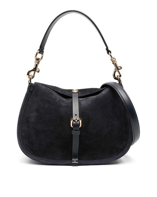 Etro Black Medium Pony Suede Bag