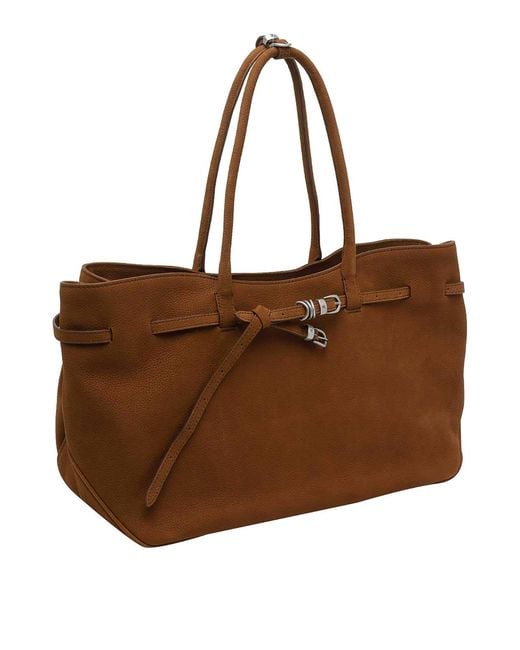 MARGE SHERWOOD Brown Large Grandma Shoulder Bag