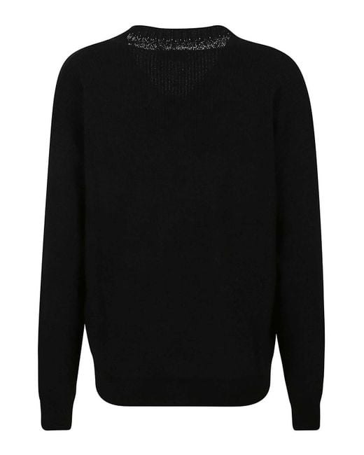 ELEVEN88 Black V-Neck Sweater