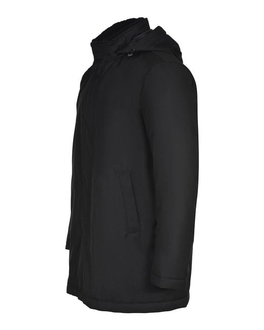 Herno Blue Down Jacket Made Of Technical Fabric for men