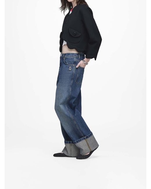 Marc Jacobs Blue Scallop Daisy Lady Jacket