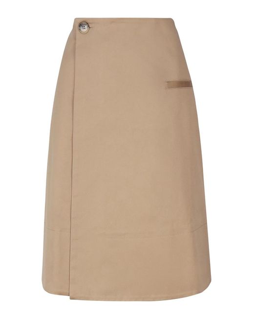 J.W. Anderson Natural High-waisted Flared Skirt